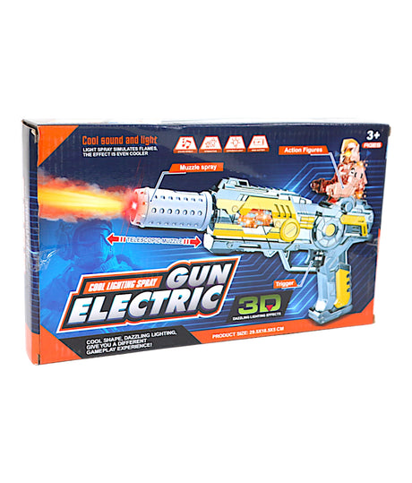 musical electronic gun muzzle with spray & light jq520b