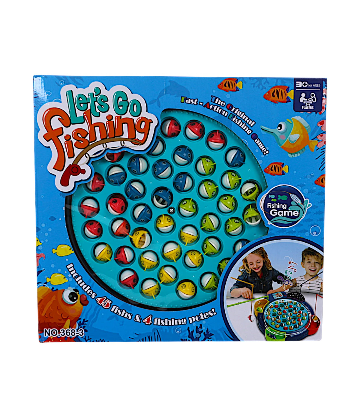 fishing game 45fishes& 4 fishing poles