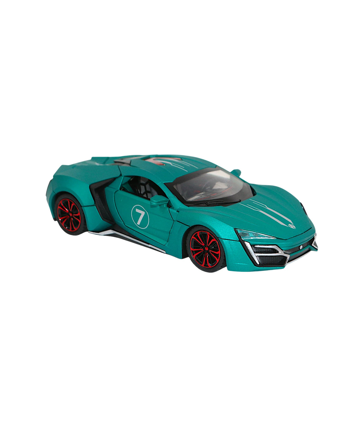 die-cast metal car lykan hypersport model with music & light 1:24