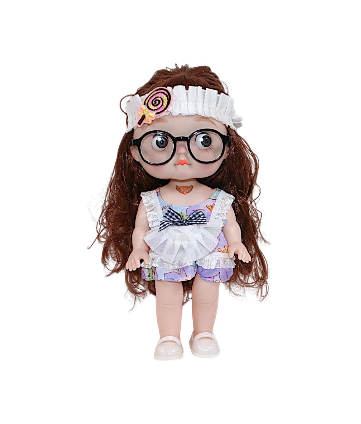 baby doll with glasses 12" lx16