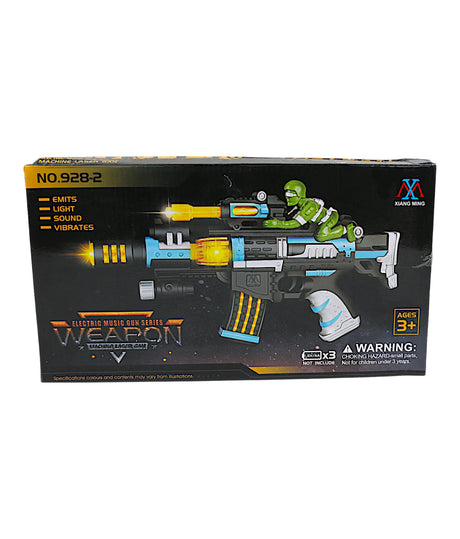 musical gun with light effect 928-1