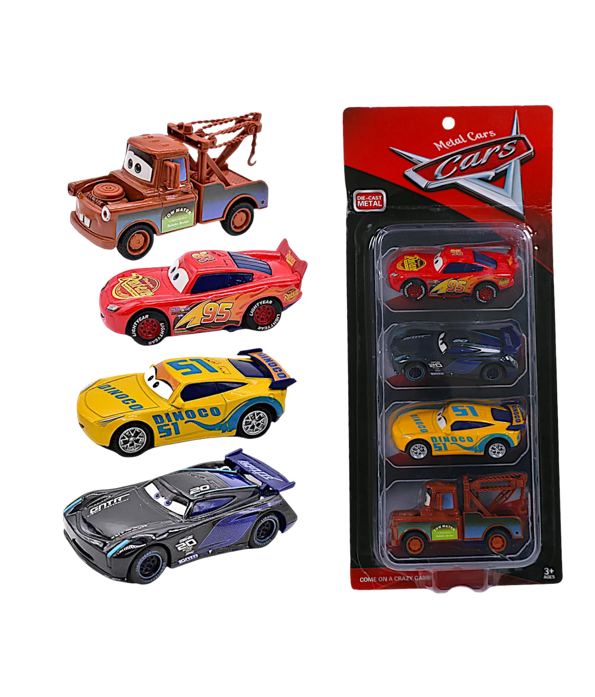 die-cast mcqueen cars 4 pcs 1386