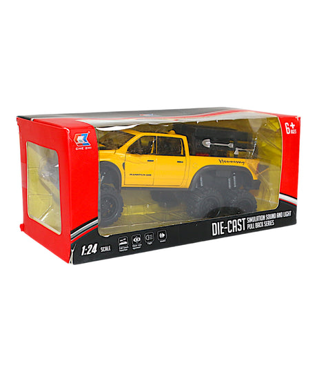 die-cast metal dodge ram 6x6 1:24