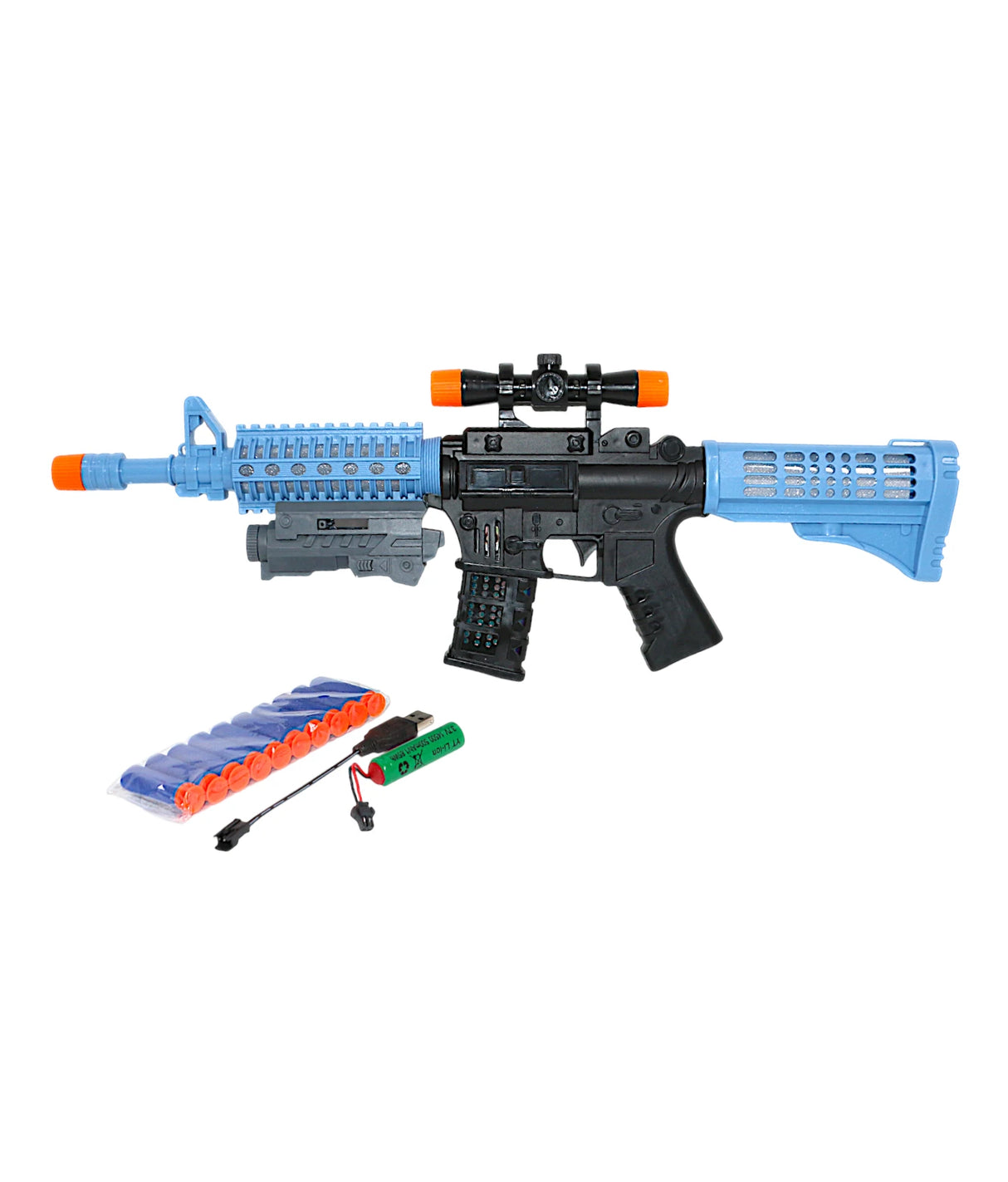 musical shooting gun chargeable with light