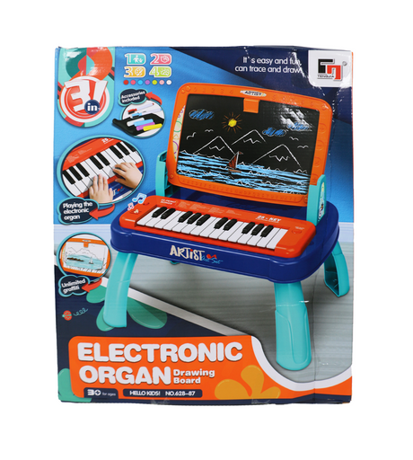 elecronic piano with drawing board 628-87