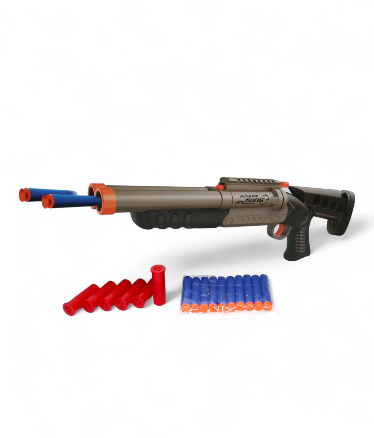 blast soft bullet shooting gun double tube