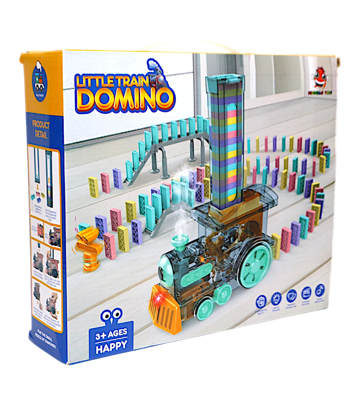 musical domino train engine with light & spray 2018b