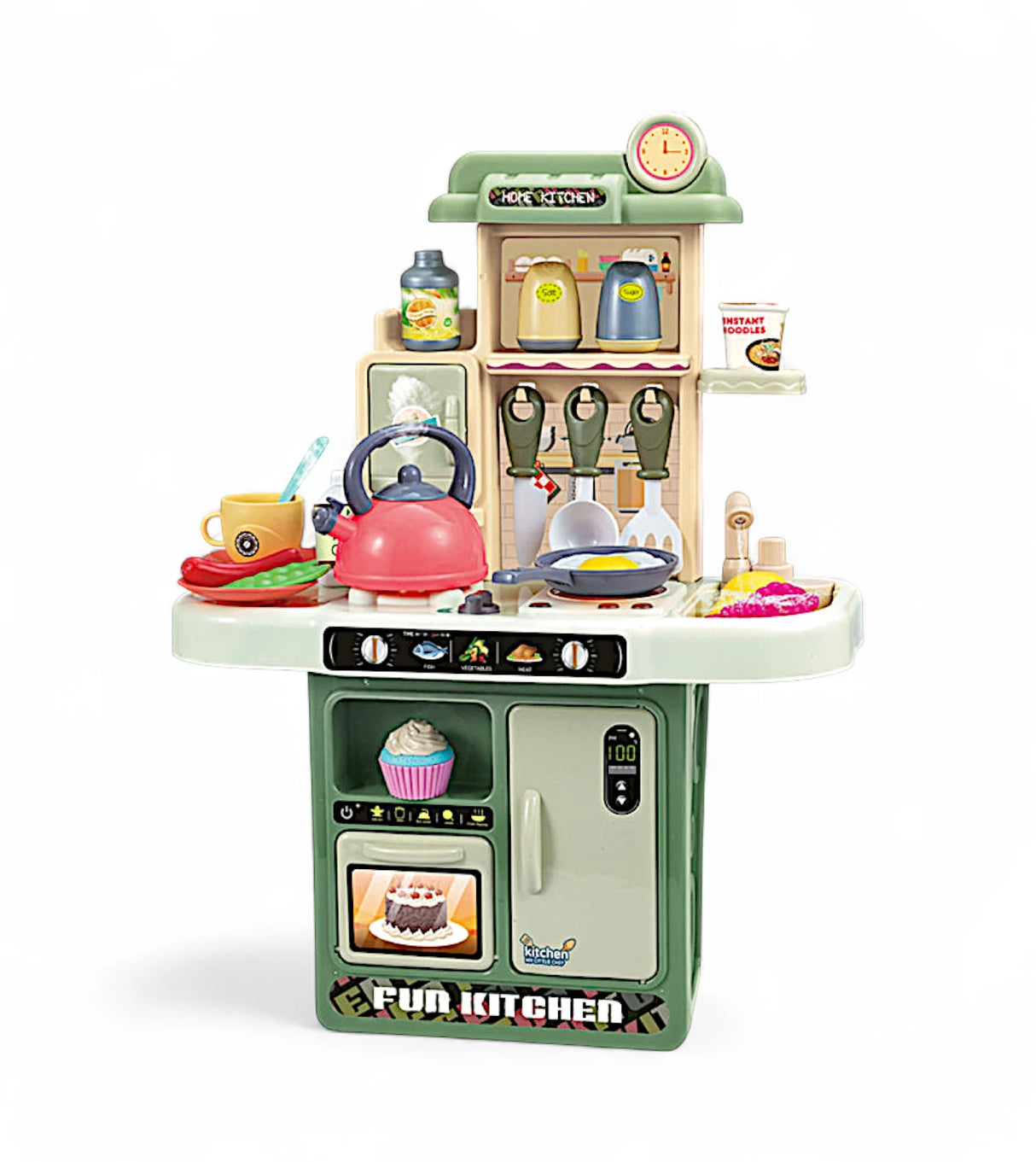 musical kitchen set 34pc 14x33x45cm 16862b