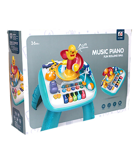 musical piano 5keys fun rolling ball