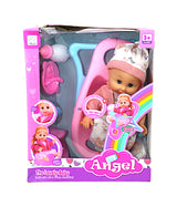 angel doll 18" with accessories & music