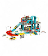 parking track set super garage 91pc with 4 cars 42x64x25cm t220