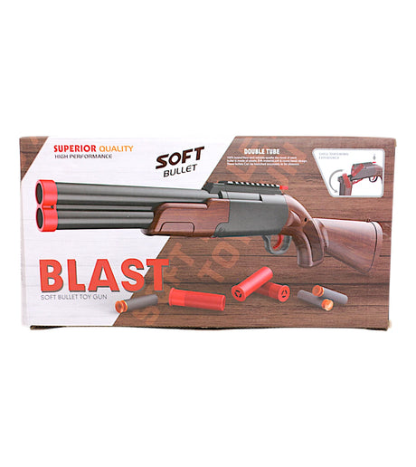blast soft bullet gun double tube