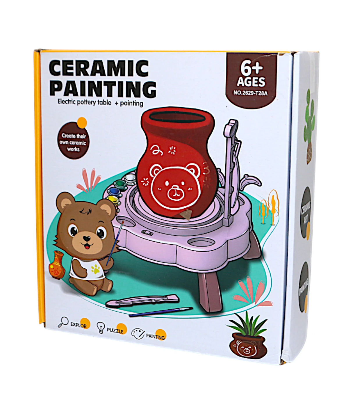 pottery wheel ceramic painting