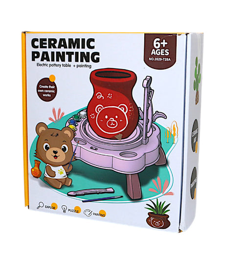 pottery wheel ceramic painting