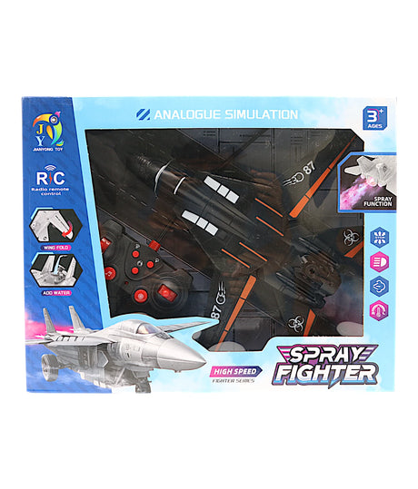 remote control plane chargeable with music & spray