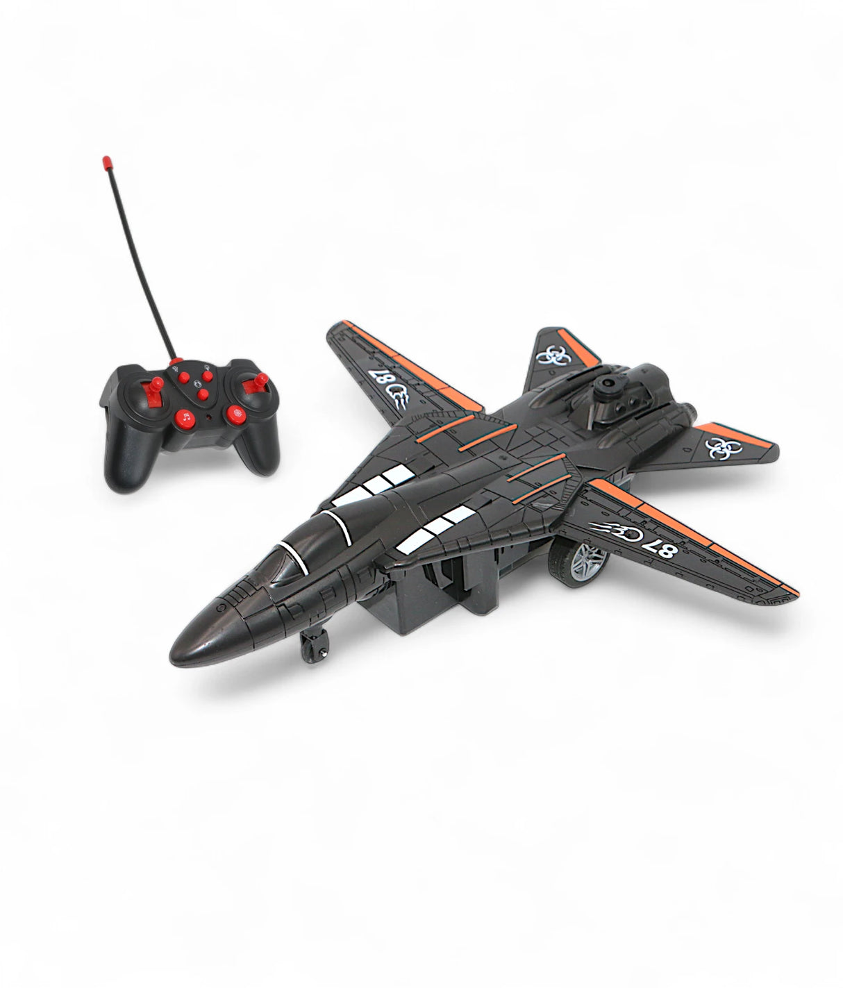 remote control plane chargeable with music & spray