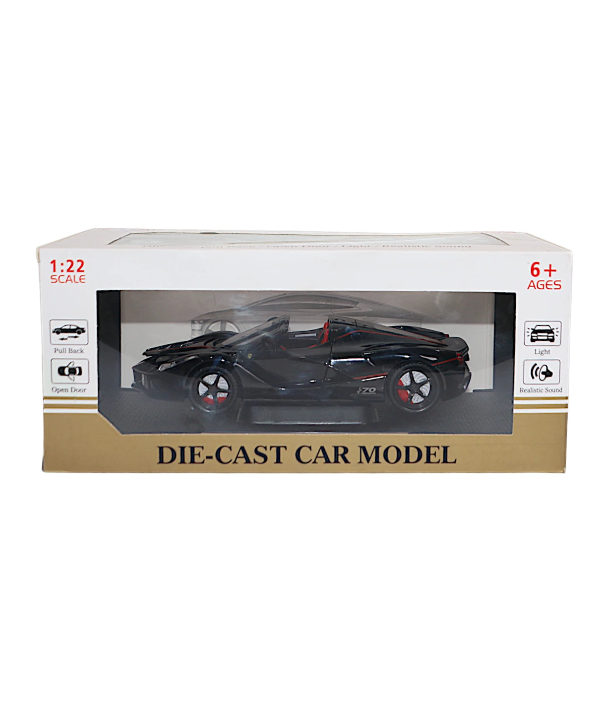 die-cast metal ferrari laferrari aperta 1:22 model with music & lights