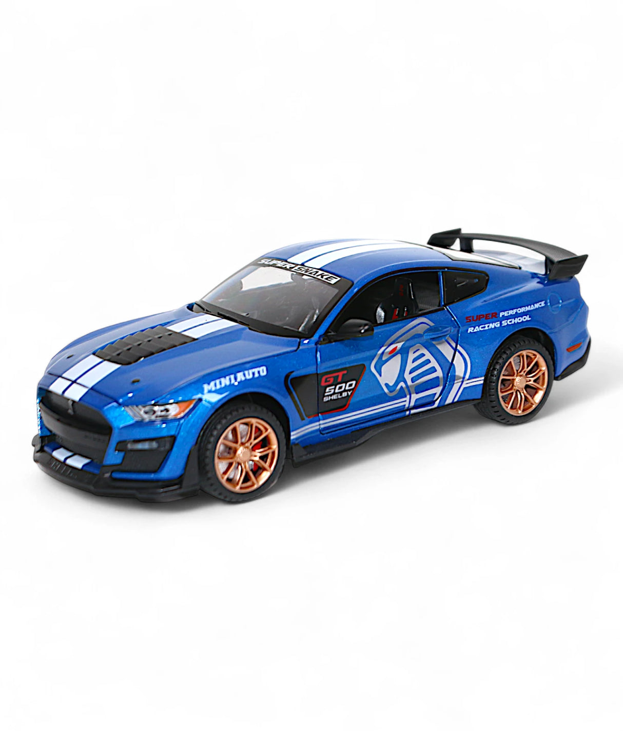 die-cast metal ford mustang shelby gt500 1:24 model with music & lights