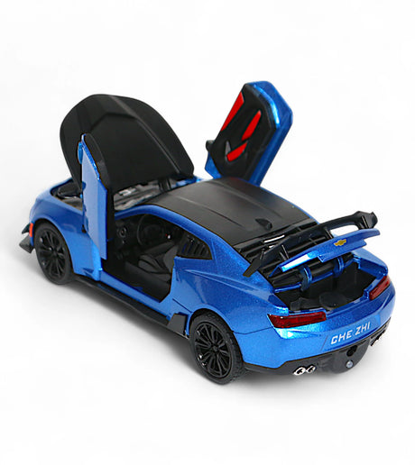 die-cast metal chevrolet camaro zl1 1:24 model with spray , music & lights