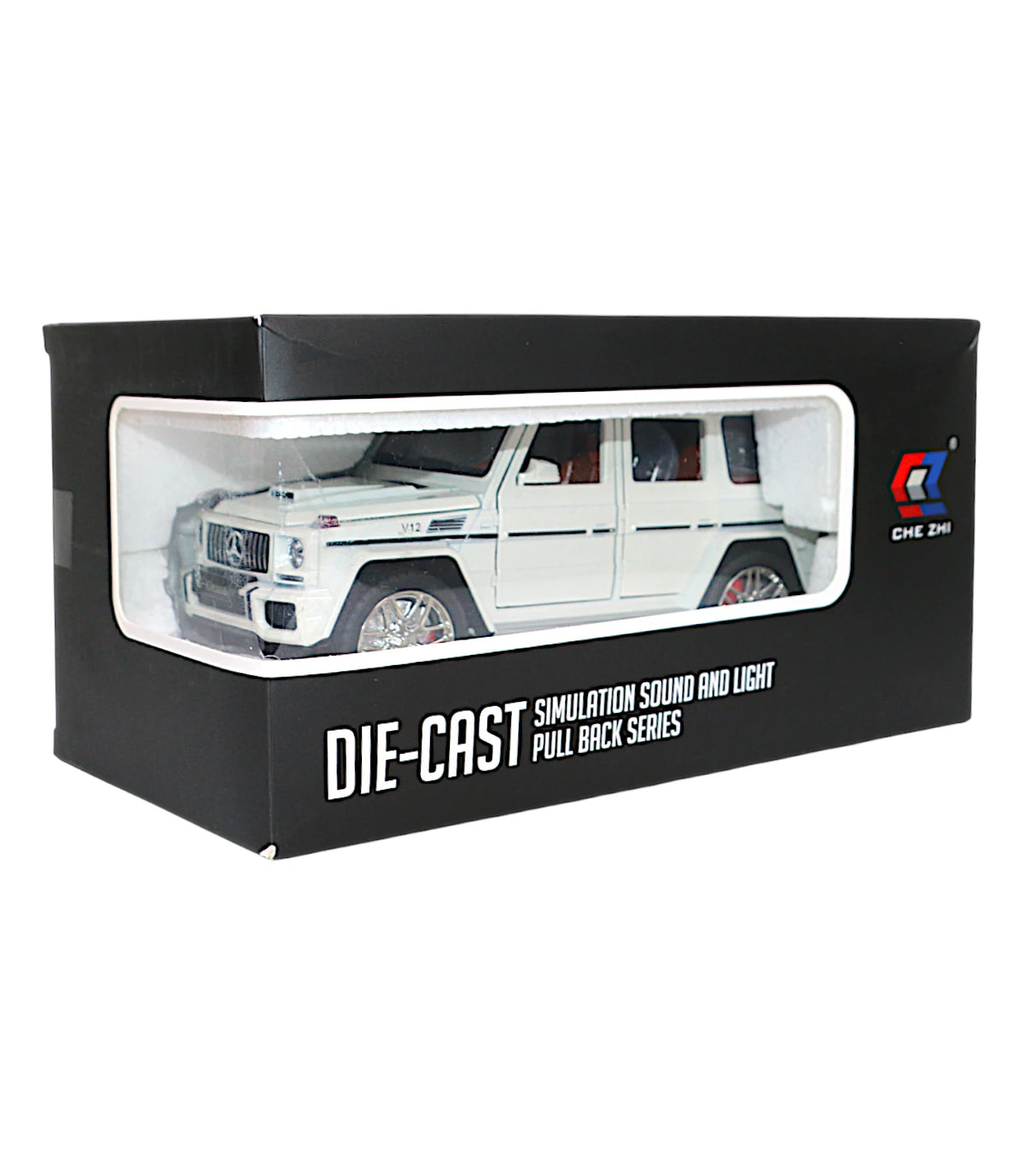 die-cast metal jeep mercedes g wagon g63 1:24 model with spray , music & lights