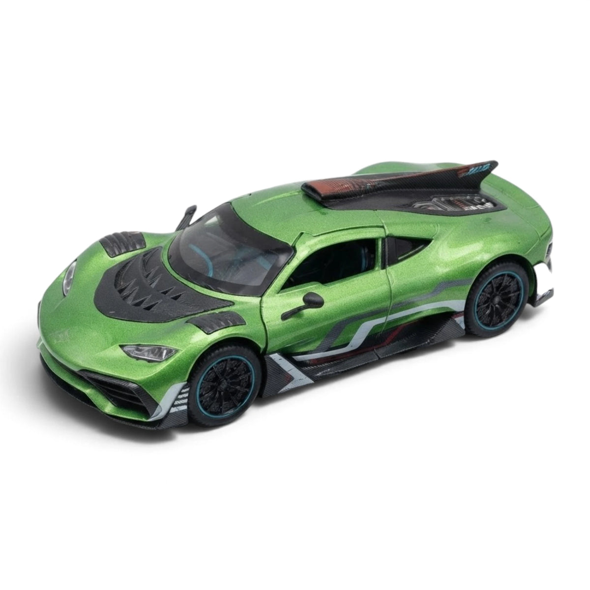 die-cast metal car mercedes amg model 1:24 with music & lights