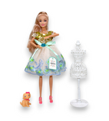 alyssa fashion doll with pet & mannequin