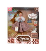 alyssa fashion doll with pet & bag