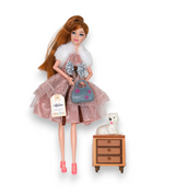 alyssa fashion doll with pet & bag