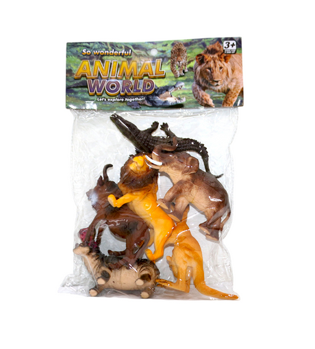 wild animal set 6pc