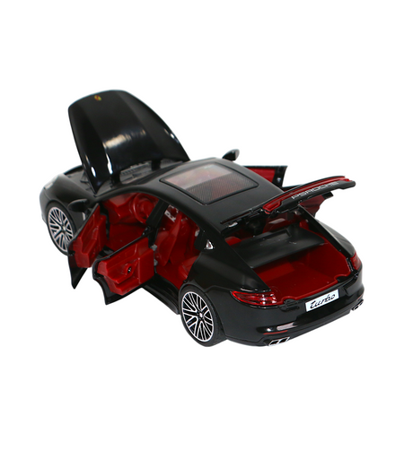 die-cast metal porsche panamera model 1:24 with music & light