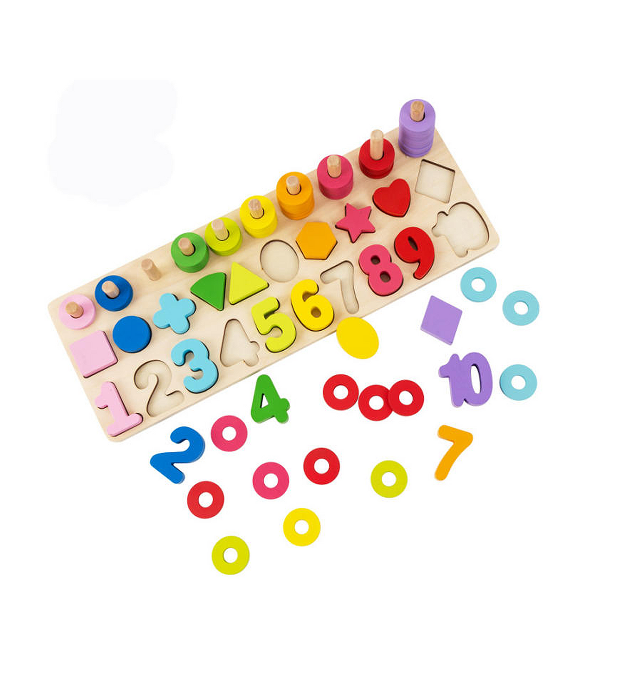 wooden logarithmic board 3in1