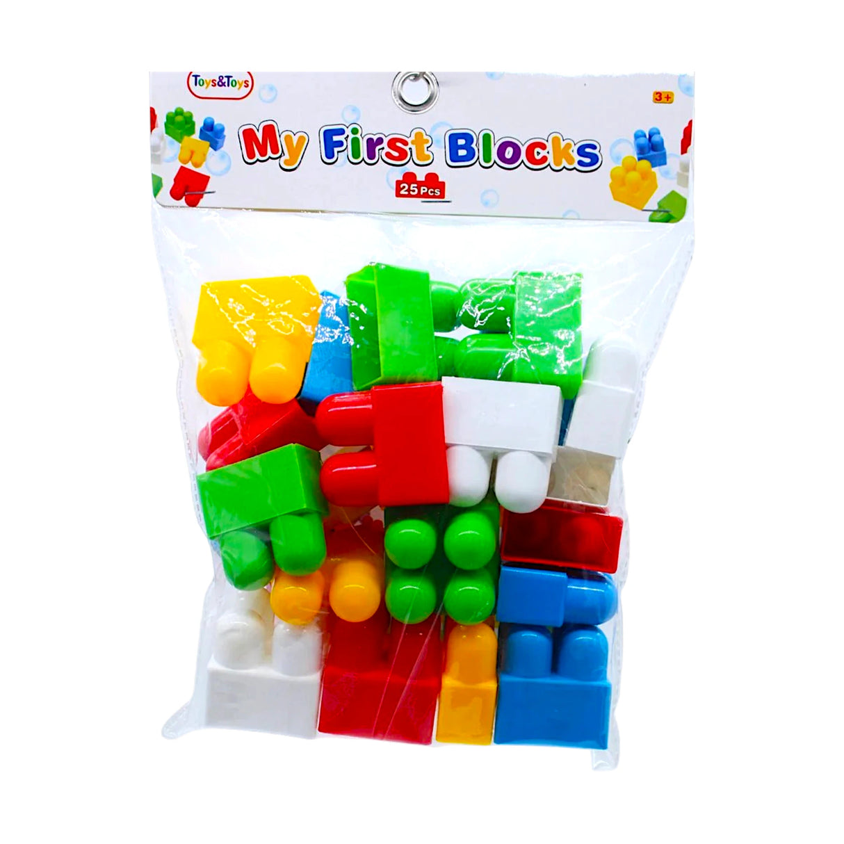 blocks bag 25pc colorful