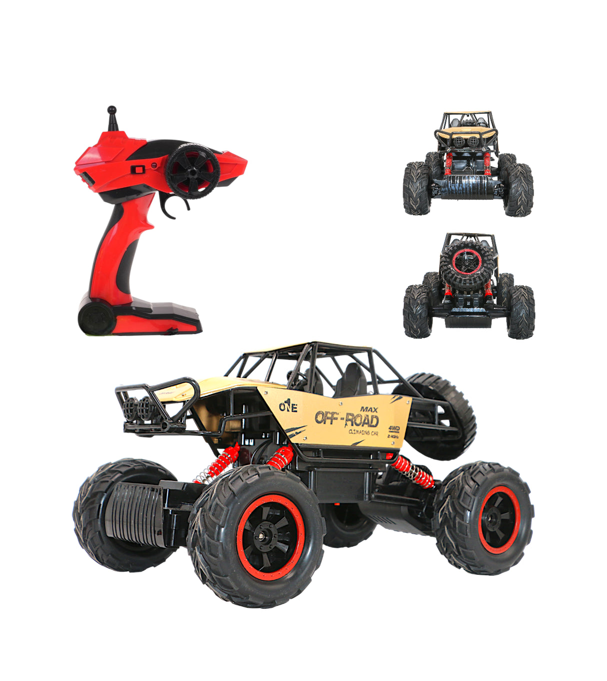 remote control alloy monster crawler 4x4 chargeable with music, light , & usb t577
