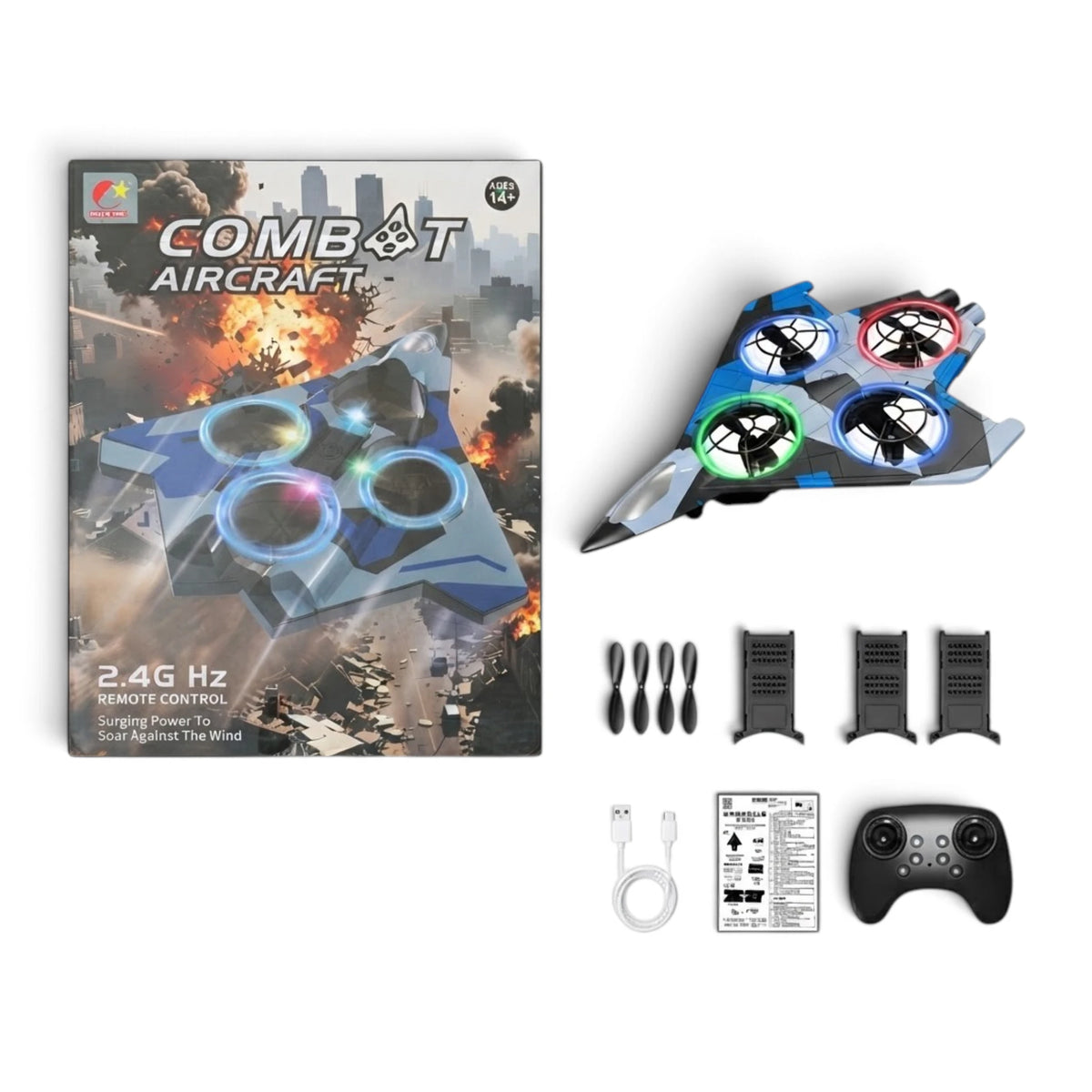 remote control fighter drone chargeable with 50m control range t760