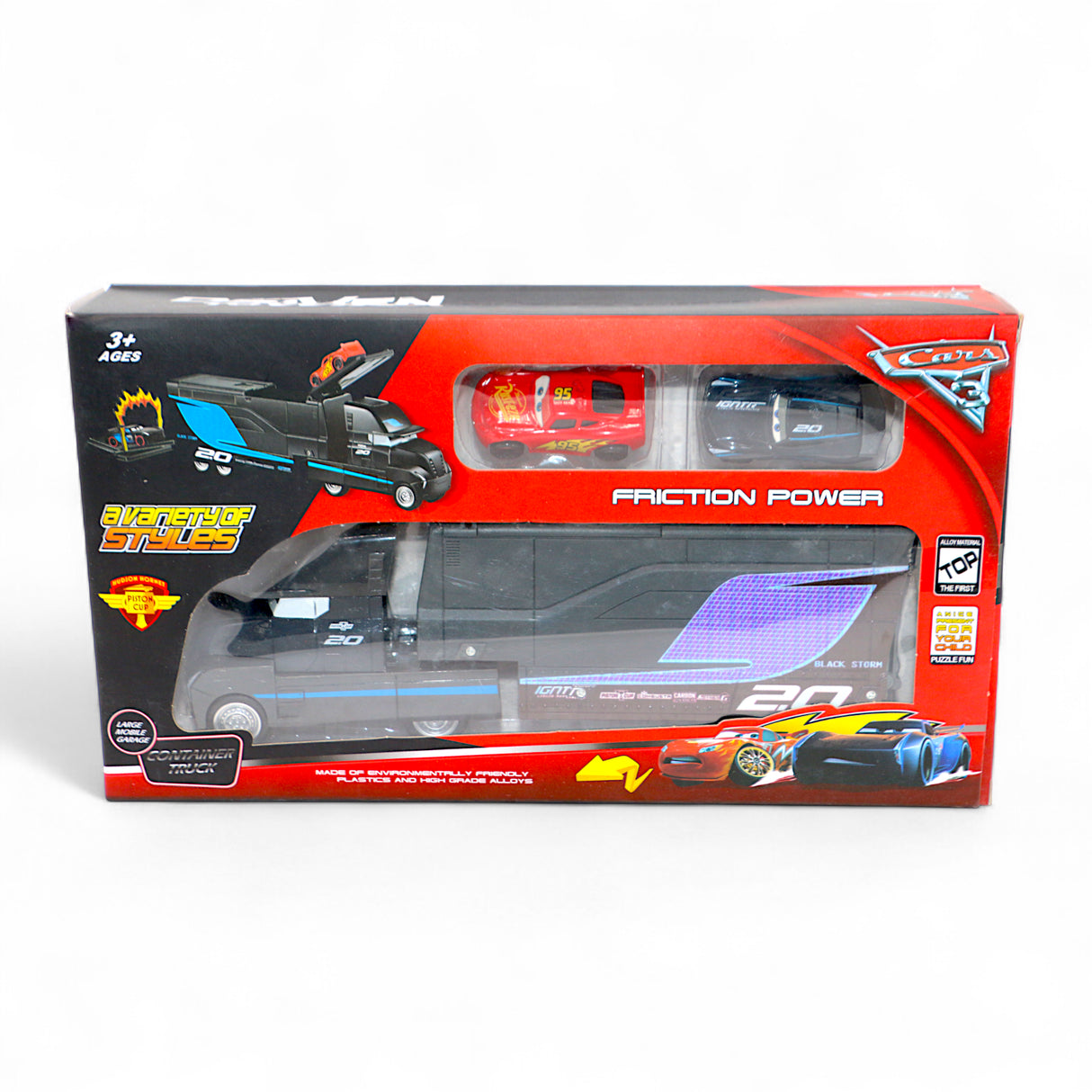 friction mcqueen truck with alloy 2cars t895