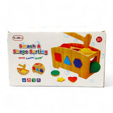 wooden smash & shape sorting game t
