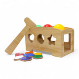 wooden smash & shape sorting game t