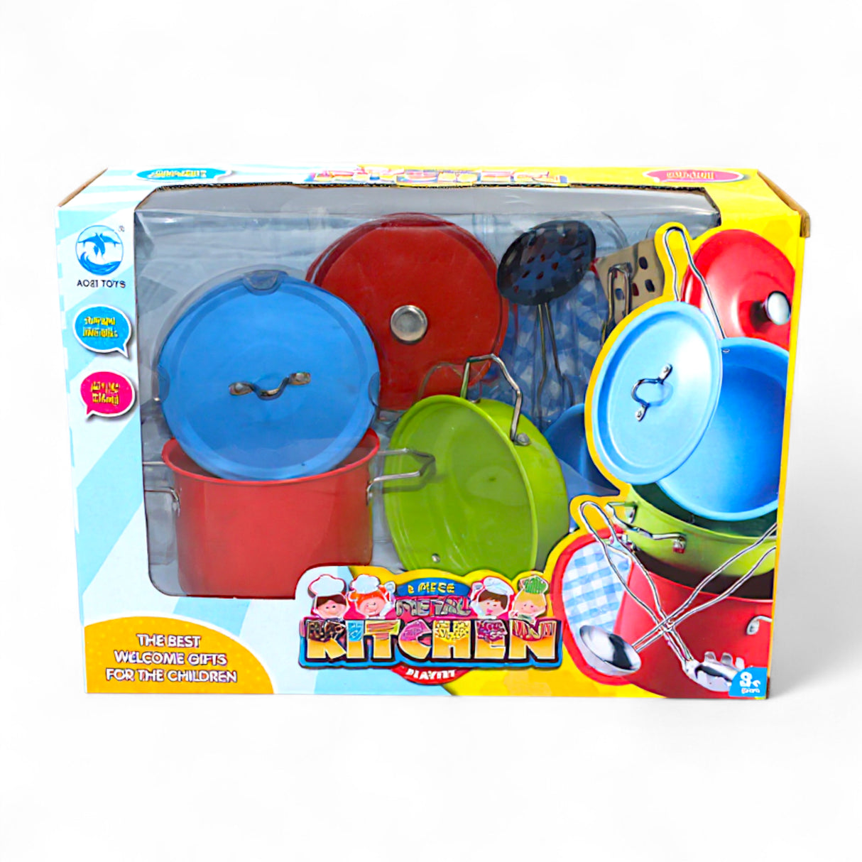 metal kitchen set 8pc t902