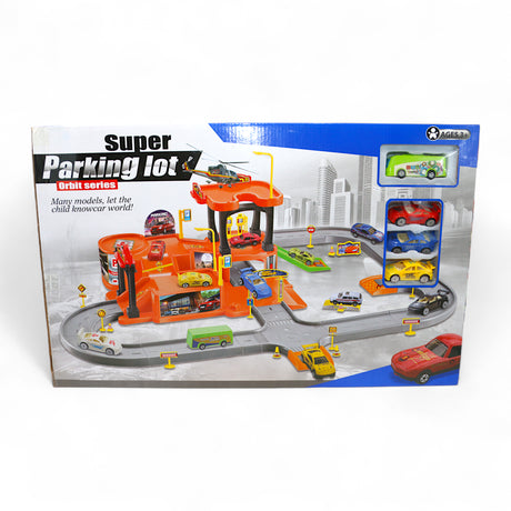 parking track set with 4cars 69x56x26.5cm t912