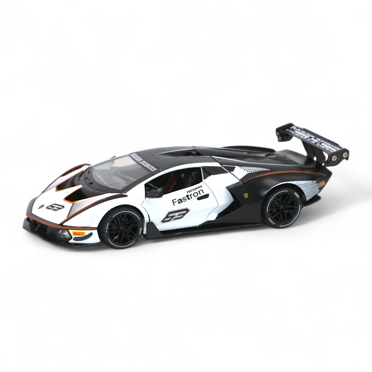 die-cast metal car lamborghini essenza scv12 1:24 model with music, lights t930