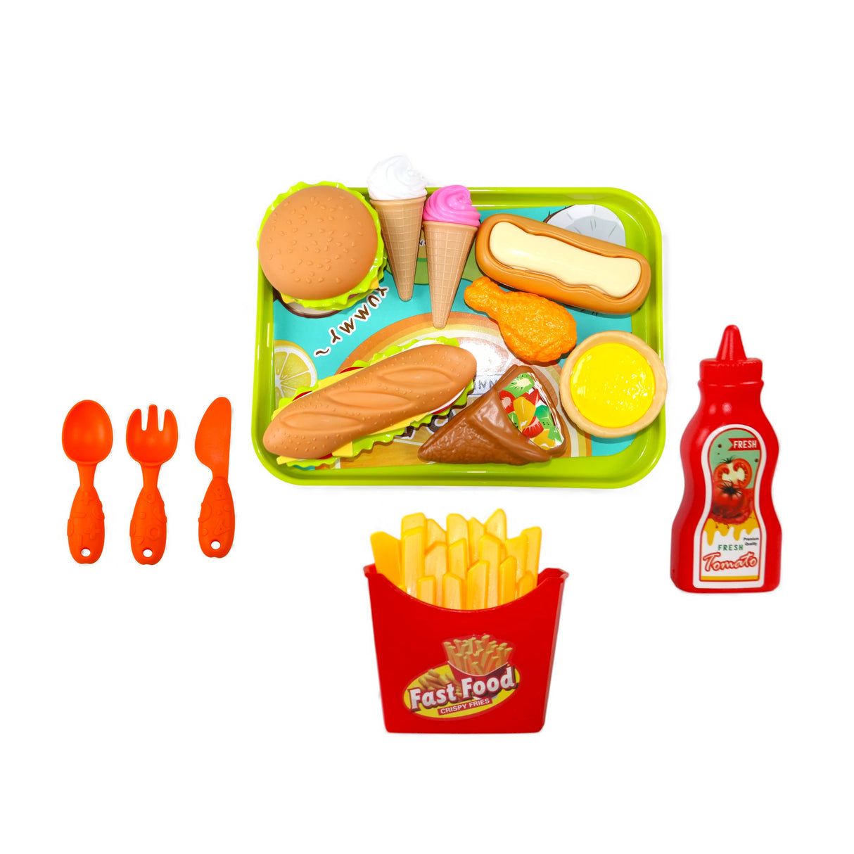 snacks set with tray china