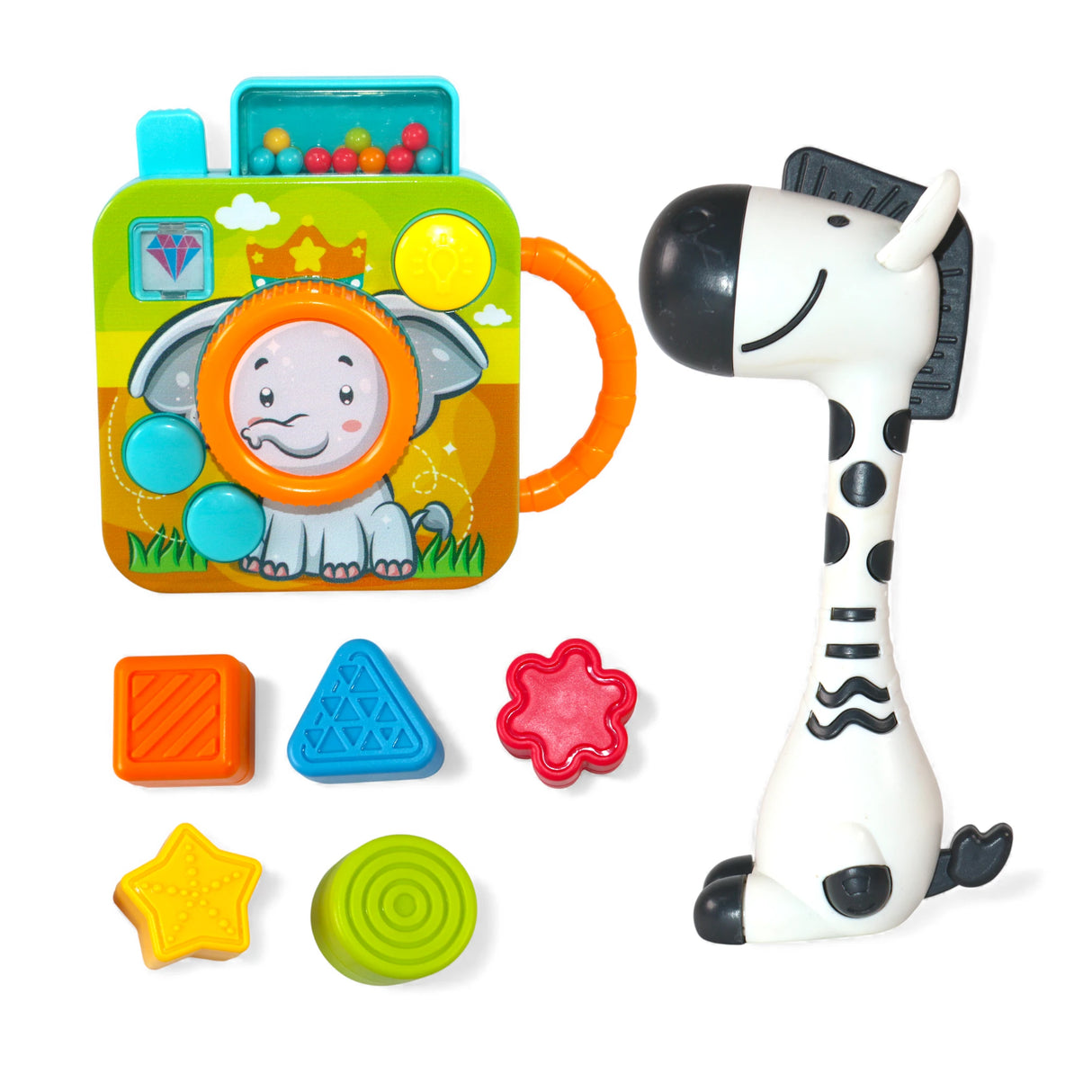 baby rattle set 7pc colorful china