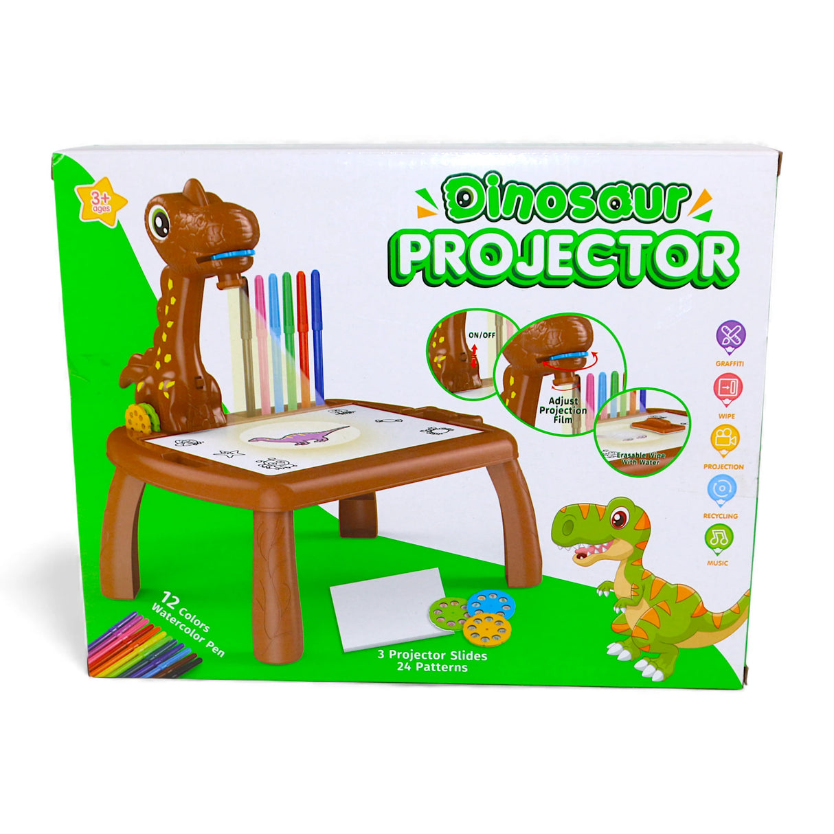 dinosaur projection drawing table t