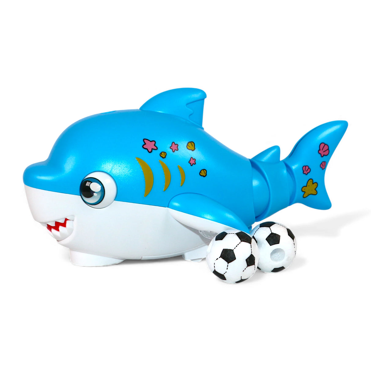 musical shark blowing ball with lights t