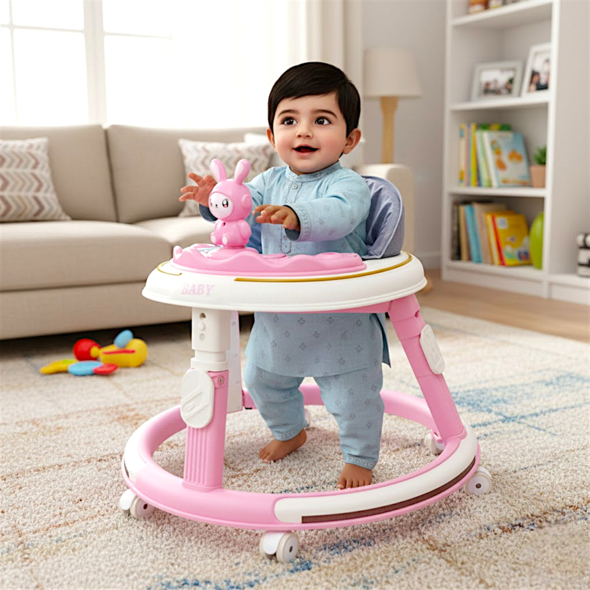baby walker rabbit with music china
