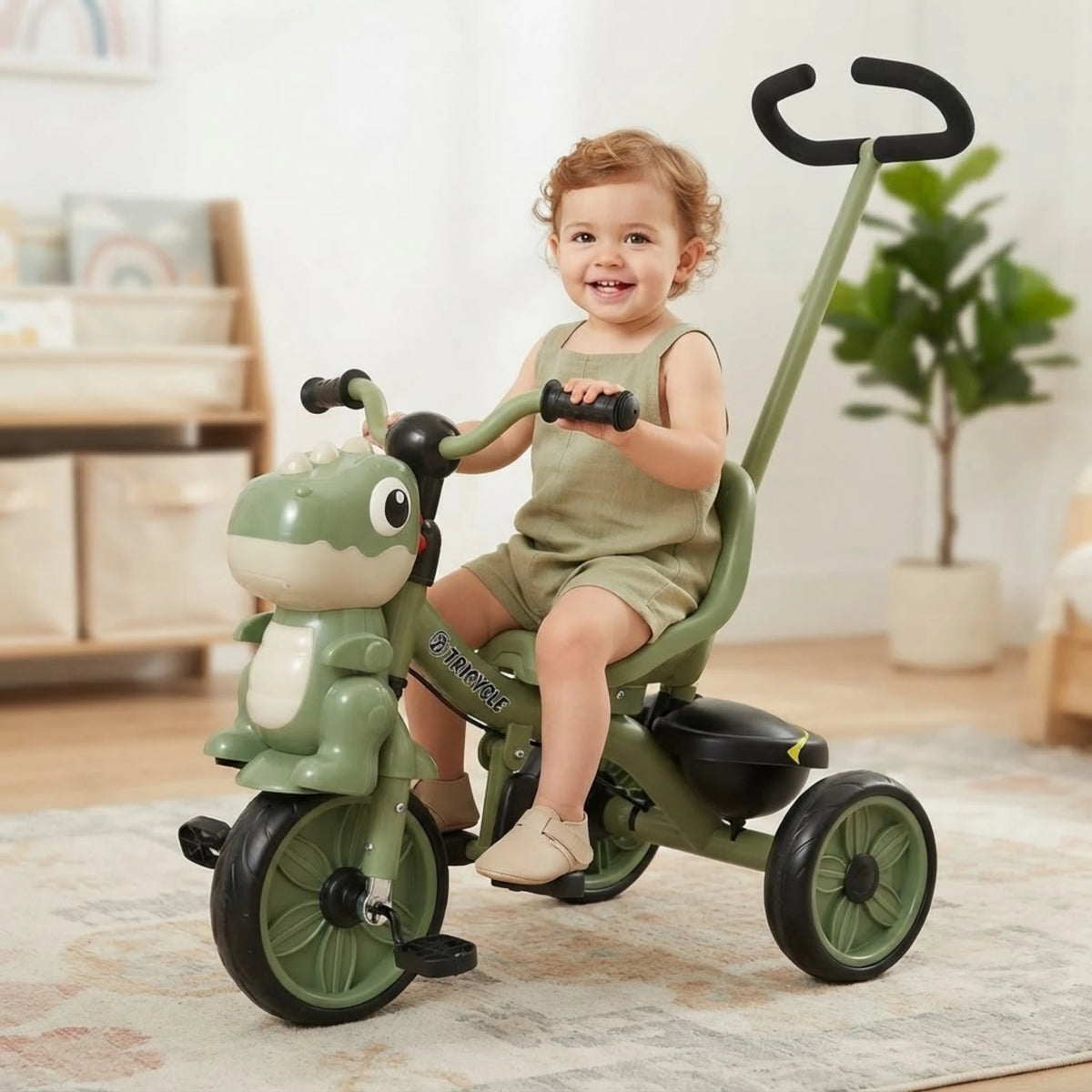 baby tricycle dinosaur with handle with music china
