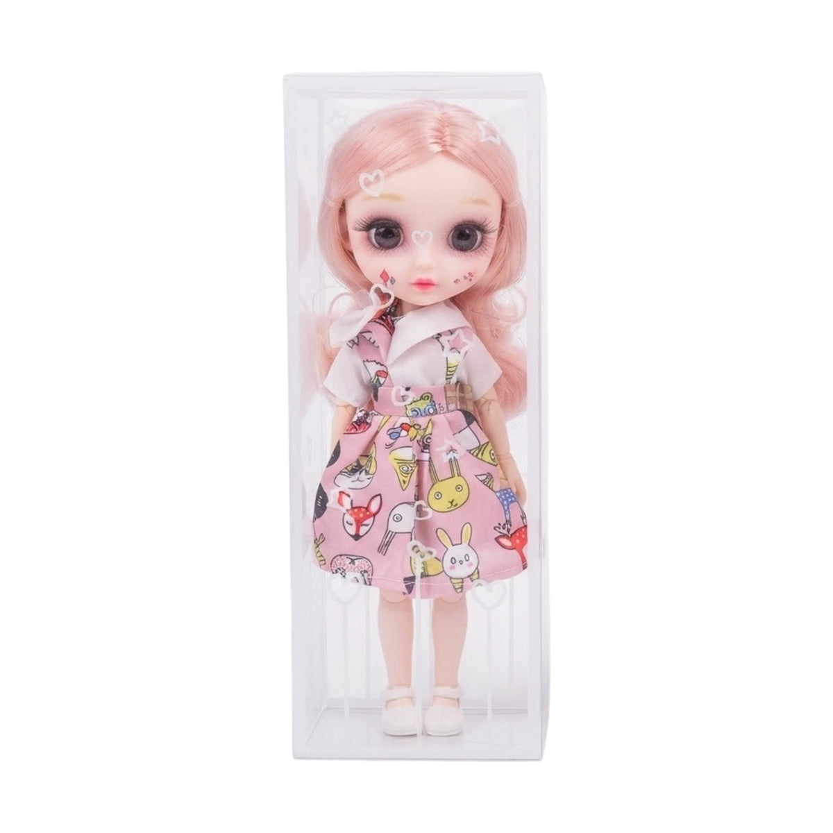 musical doll with glasses & lights  13'' t274