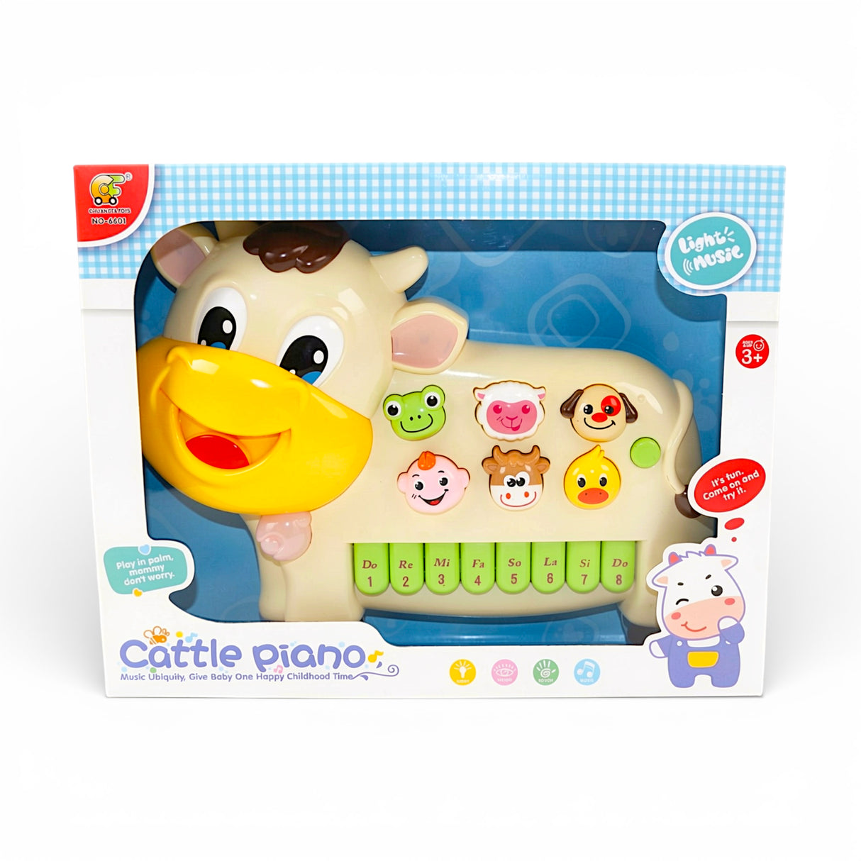 musical cattle piano colorful with lights china