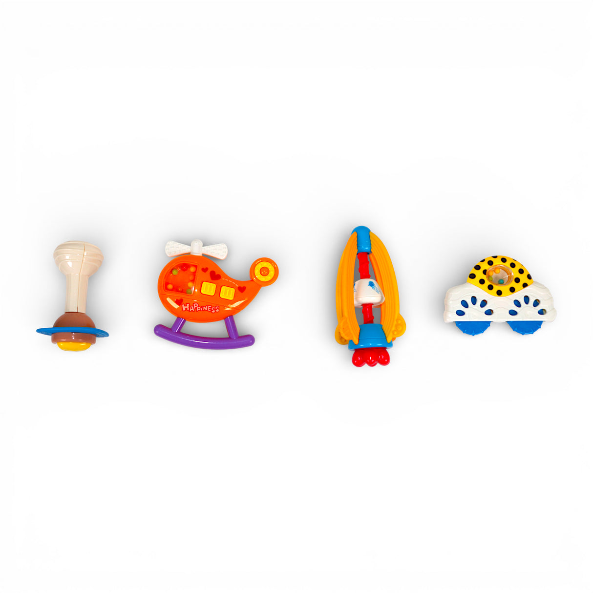 rattle set colorful 4pc china 8430