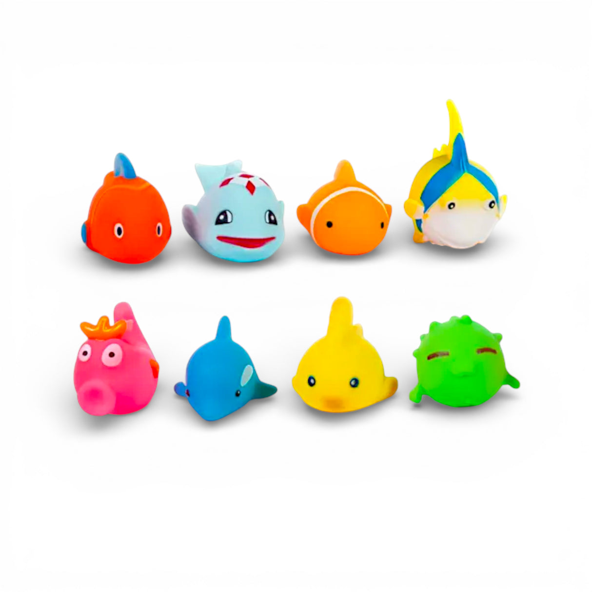 pvc chu chu fish set 8pc china 59-30